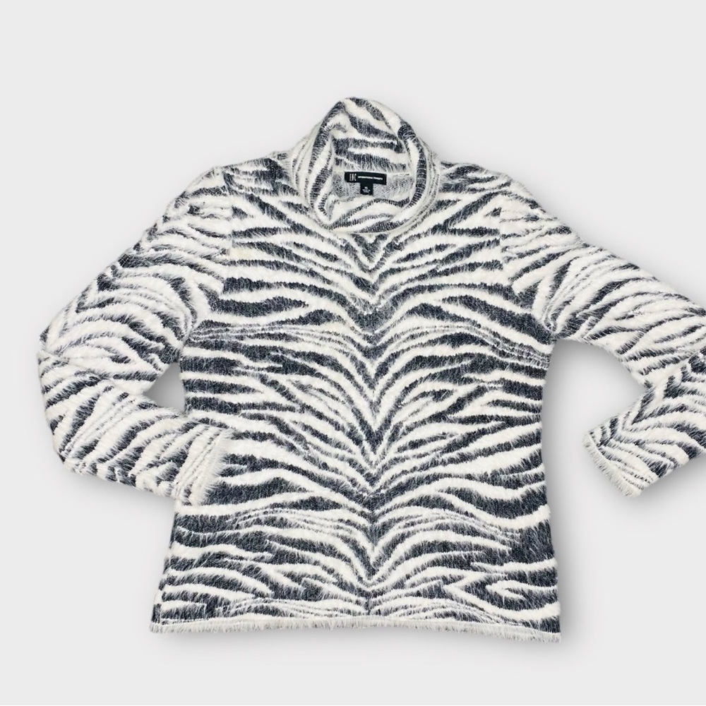 INC Zebra Print Sweater XL
